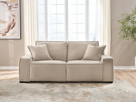 Carceri Cashmere 2-Piece Power Reclining Sectional Loveseat from Ashley - Luna Furniture