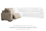 Carceri Cashmere Left-Arm Facing Power Recliner from Ashley - Luna Furniture