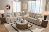 Carceri Cashmere 5-Piece Power Sectional Reclining Sofa from Ashley - Luna Furniture