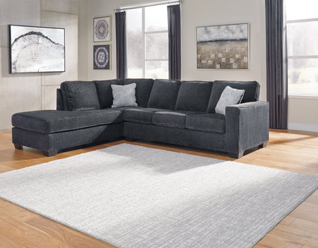 Altari Slate 2-Piece Sectional and Ottoman from Ashley - Luna Furniture