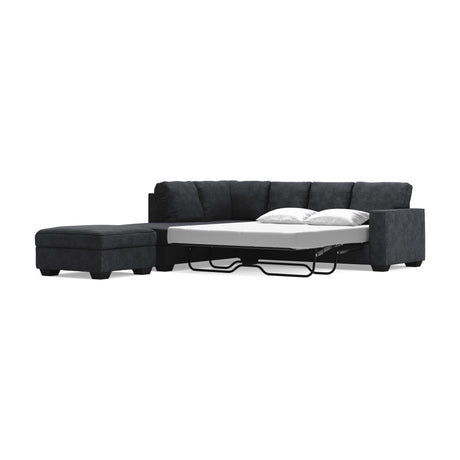Altari Slate 2-Piece Sleeper Sectional with Ottoman from Ashley - Luna Furniture