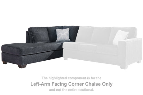 Altari Slate Left-Arm Facing Corner Chaise from Ashley - Luna Furniture