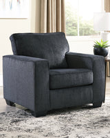 Altari Slate Chair and Ottoman from Ashley Furniture - Luna Furniture