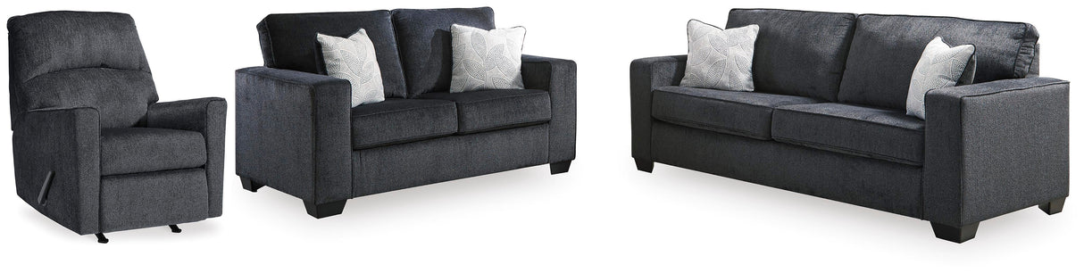 Altari Slate Sofa, Loveseat and Recliner from Ashley Furniture - Luna Furniture