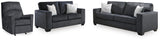 Altari Slate Sofa, Loveseat and Recliner from Ashley Furniture - Luna Furniture