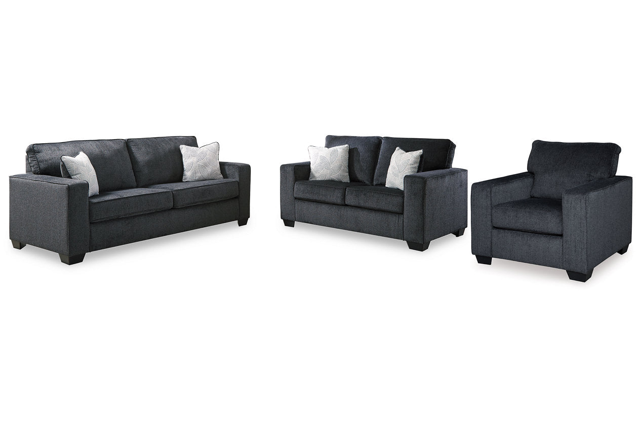 Altari Slate Sofa, Loveseat and Chair from Ashley Furniture - Luna Furniture