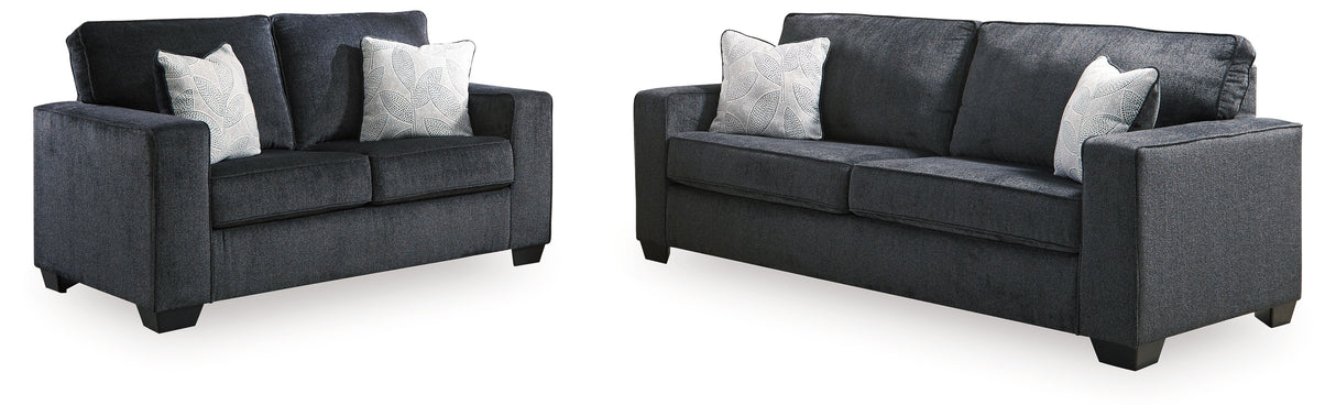 Altari Slate Sofa and Loveseat from Ashley - Luna Furniture