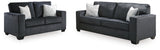Altari Slate Sofa and Loveseat from Ashley - Luna Furniture
