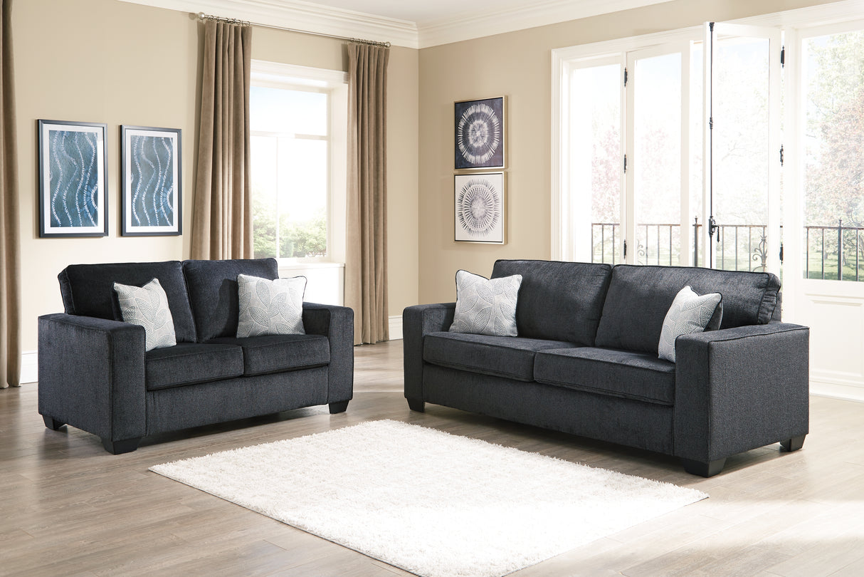 Altari Slate Sofa and Loveseat from Ashley - Luna Furniture