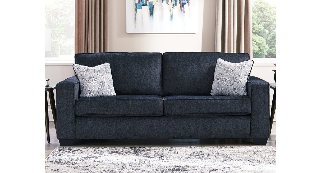 Altari Slate Queen Sofa Sleeper, Loveseat, Chair and Oversized Ottoman from Ashley Furniture - Luna Furniture