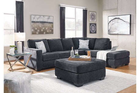 Altari Slate 2-Piece Sectional and Ottoman from Ashley - Luna Furniture