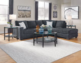 Altari Slate 2-Piece RAF Chaise Sleeper Sectional from Ashley - Luna Furniture