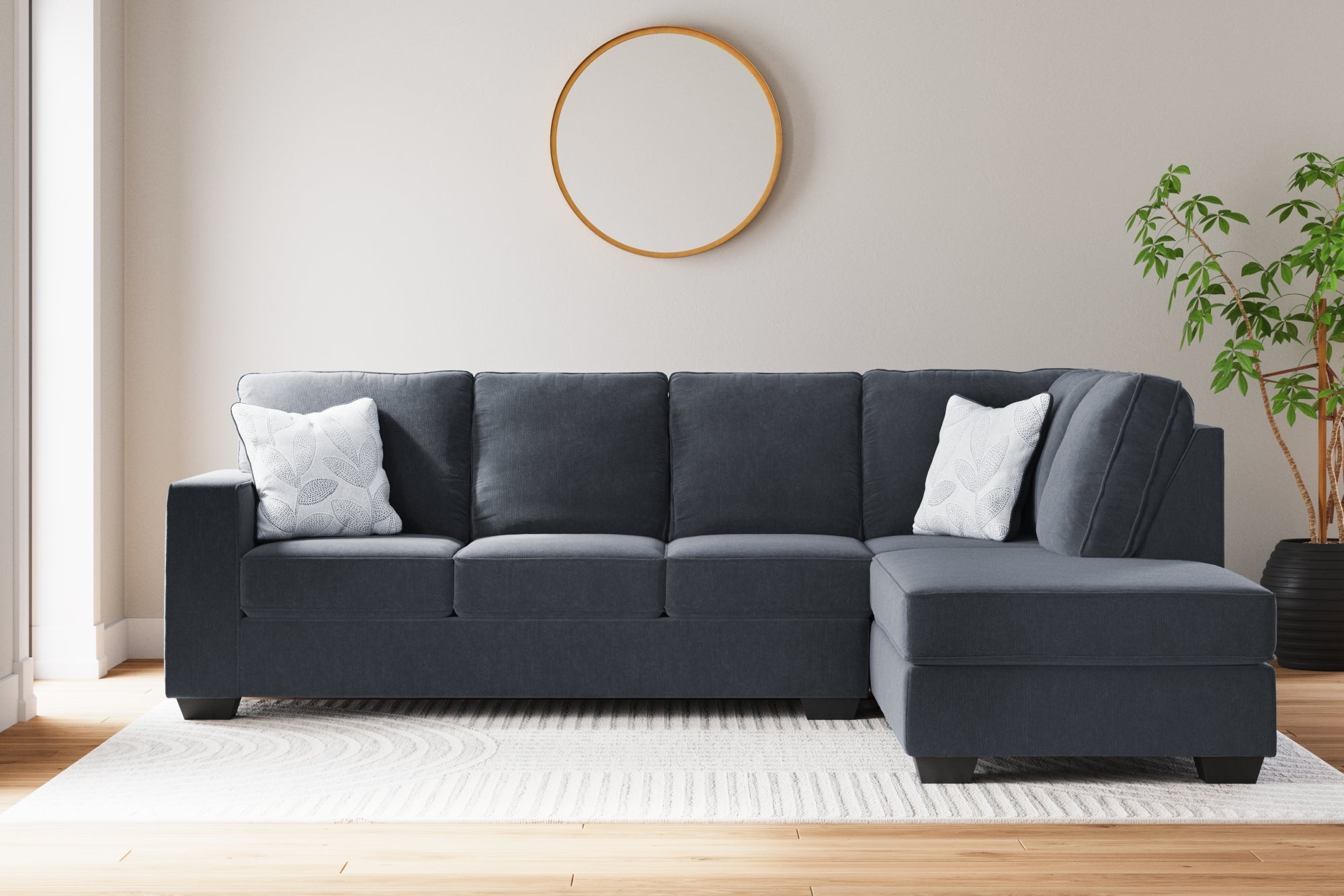 Ashley Altari Slate 2-Piece Sectional with Chaise – Luna Furniture