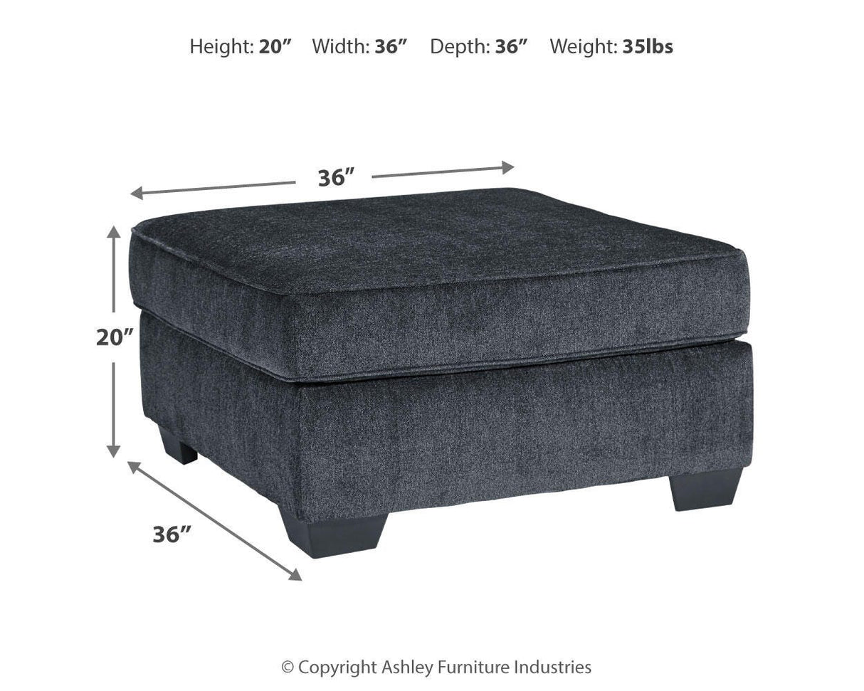 Altari Slate Chair and Ottoman from Ashley Furniture - Luna Furniture