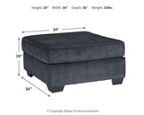 Altari Slate Chair and Ottoman from Ashley Furniture - Luna Furniture