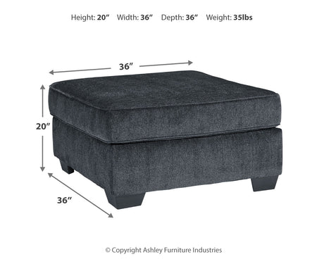 Altari Slate 2-Piece Sectional and Ottoman from Ashley - Luna Furniture