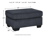 Altari Slate Ottoman from Ashley - Luna Furniture