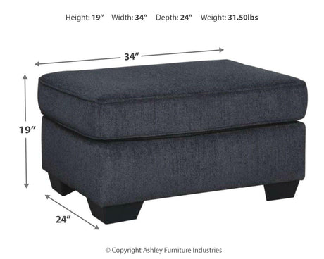 Altari Slate Ottoman from Ashley Furniture - Luna Furniture