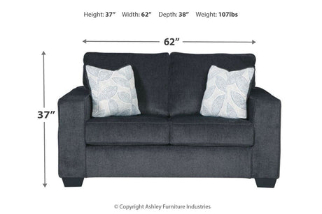Altari Slate Sofa, Loveseat and Chair from Ashley Furniture - Luna Furniture