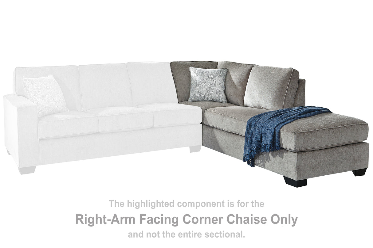 Altari Alloy Right-Arm Facing Corner Chaise from Ashley - Luna Furniture