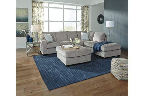 Altari Alloy 2-Piece Sleeper Sectional, Loveseat and Ottoman from Ashley - Luna Furniture