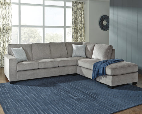 Altari Alloy 2-Piece RAF Chaise Sectional from Ashley - Luna Furniture