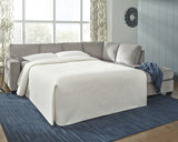 Altari Alloy 2-Piece RAF Chaise Sleeper Sectional from Ashley - Luna Furniture