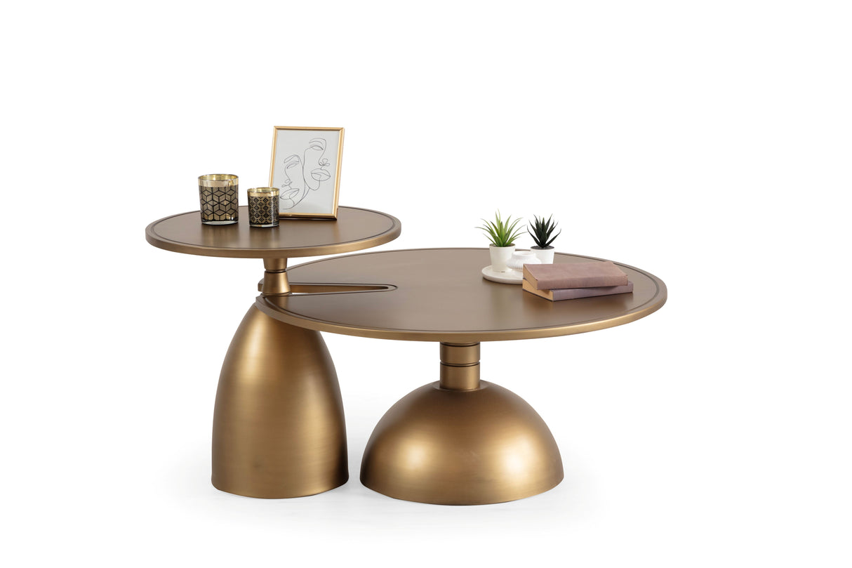 Horizon Gold 2-Piece Coffee Table Set from Nova Furniture - Luna Furniture