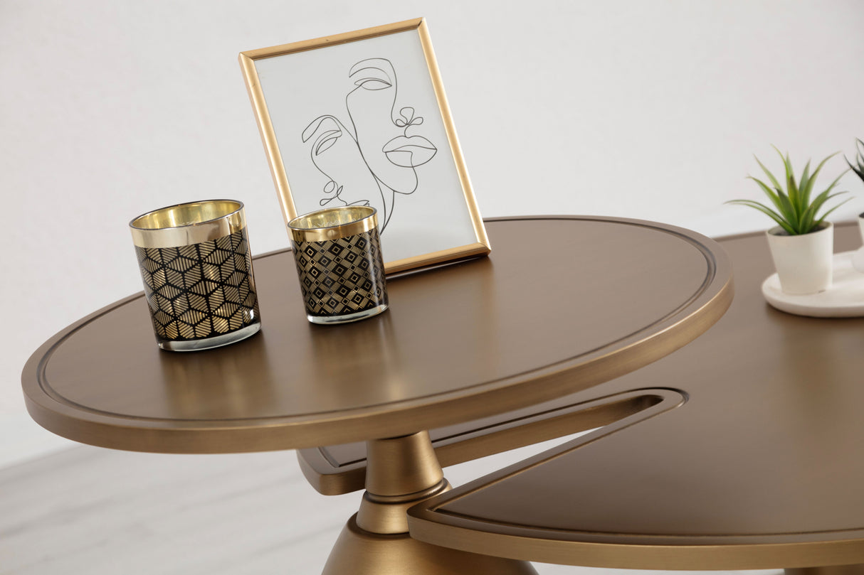 Horizon Gold 2-Piece Coffee Table Set from Nova Furniture - Luna Furniture