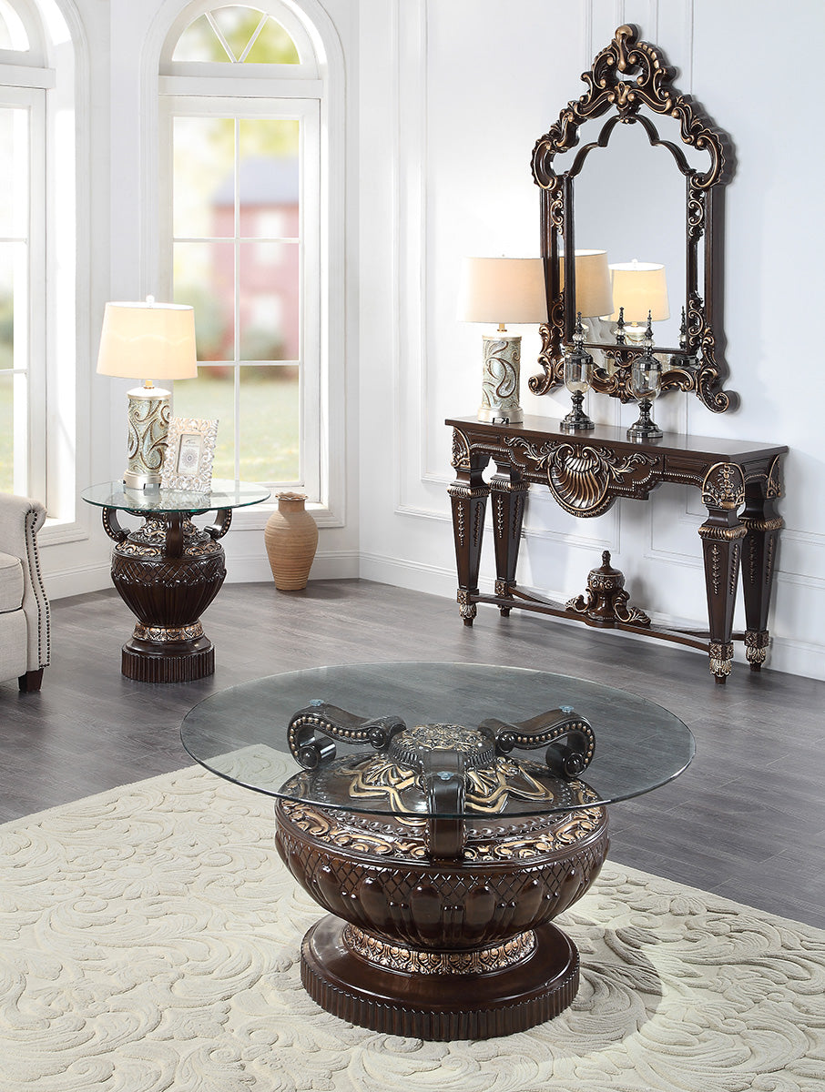 HD-8908C Cherry Coffee Table from Homey Design - Luna Furniture