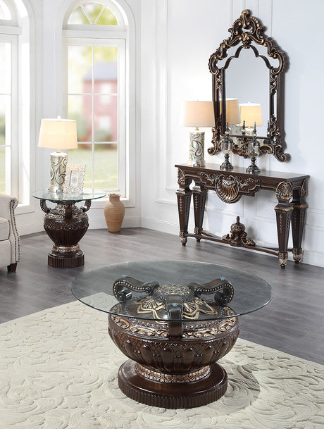 HD-8908C Cherry Coffee Table from Homey Design - Luna Furniture