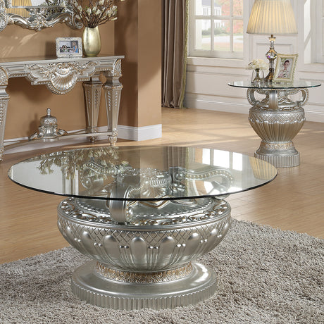 HD-8908S Silver 3-Piece Coffee Table Set from Homey Design - Luna Furniture
