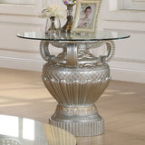 HD-8908S Silver End Table from Homey Design - Luna Furniture