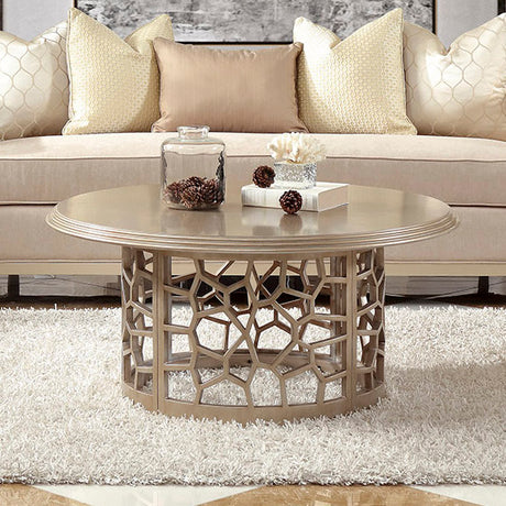 HD-8913CHAM Champagne Coffee Table from Homey Design - Luna Furniture