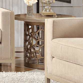 HD-8913CHAM Champagne End Table from Homey Design - Luna Furniture