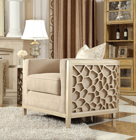 HD-8911 Champagne 3-Piece Living Room Set from Homey Design - Luna Furniture