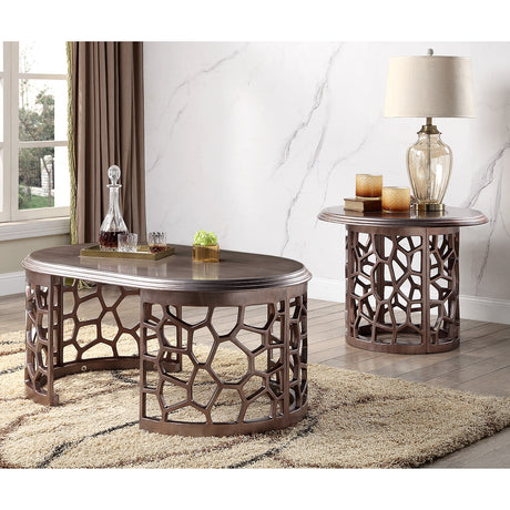 HD-8912D Dark Gray 3-Piece Coffee Table Set from Homey Design - Luna Furniture