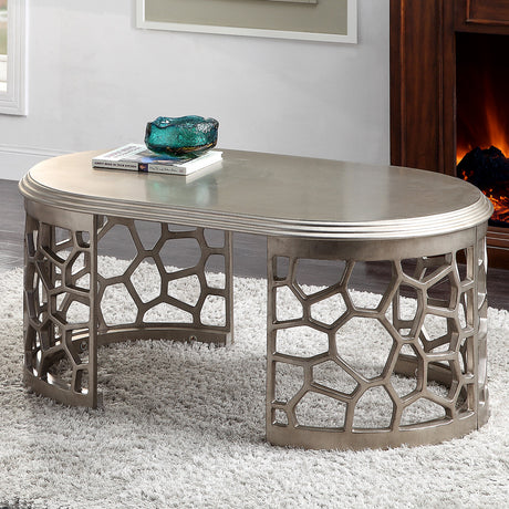 HD-8912S Steel Gray 3-Piece Coffee Table Set from Homey Design - Luna Furniture