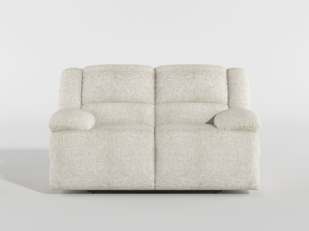 Caliber Beige Power Double Reclining Loveseat from Homelegance - Luna Furniture