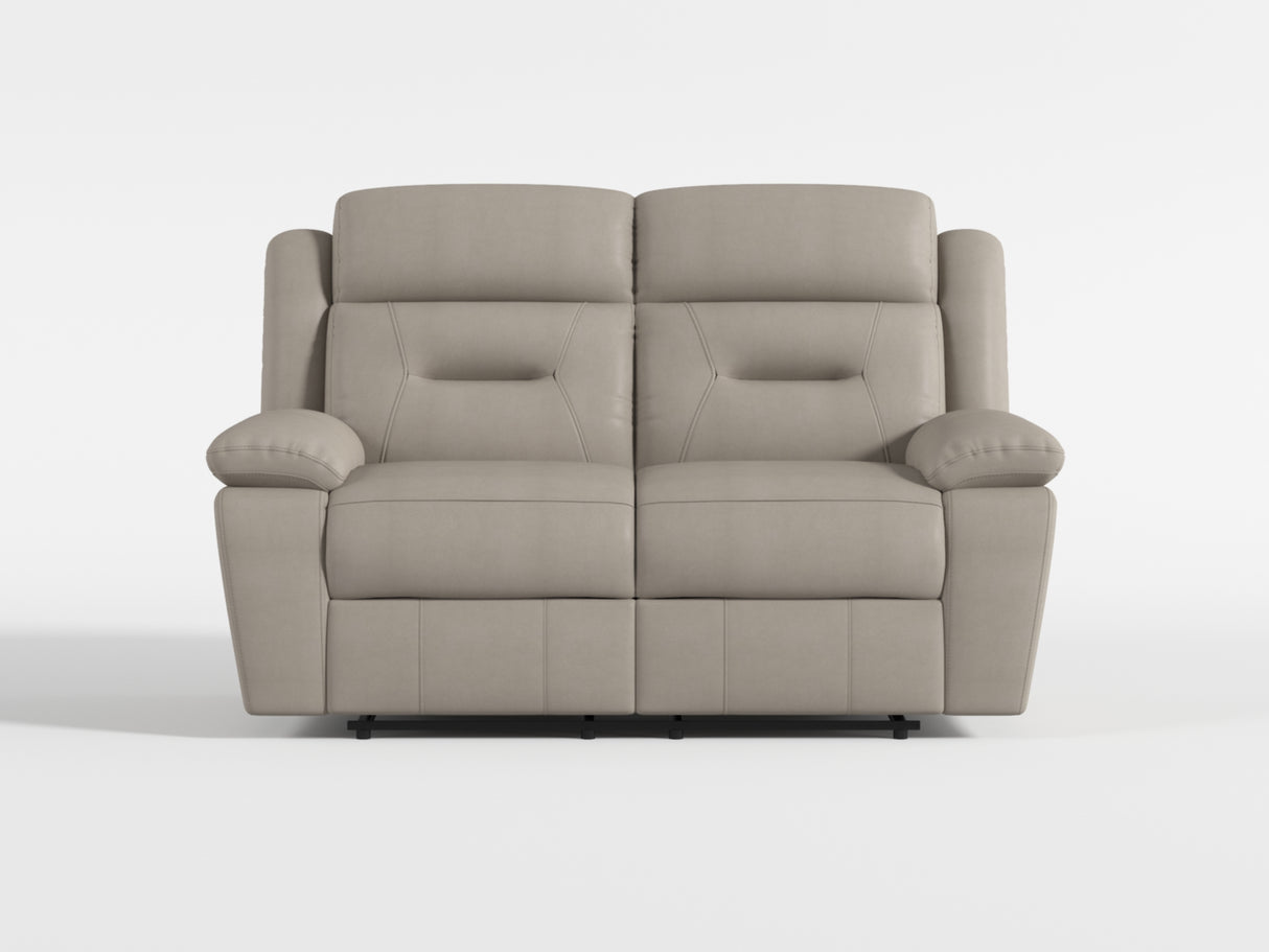 Laconia Silver Leather Power Reclining Chair from Homelegance - Luna Furniture