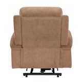 Glendale Brown Microfiber Glider Reclining Chair
