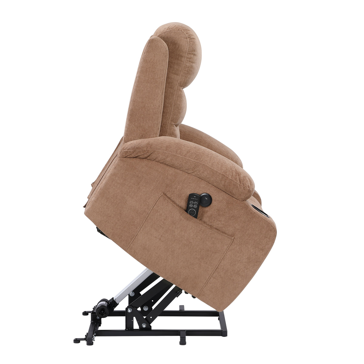 Glendale Brown Microfiber Glider Reclining Chair
