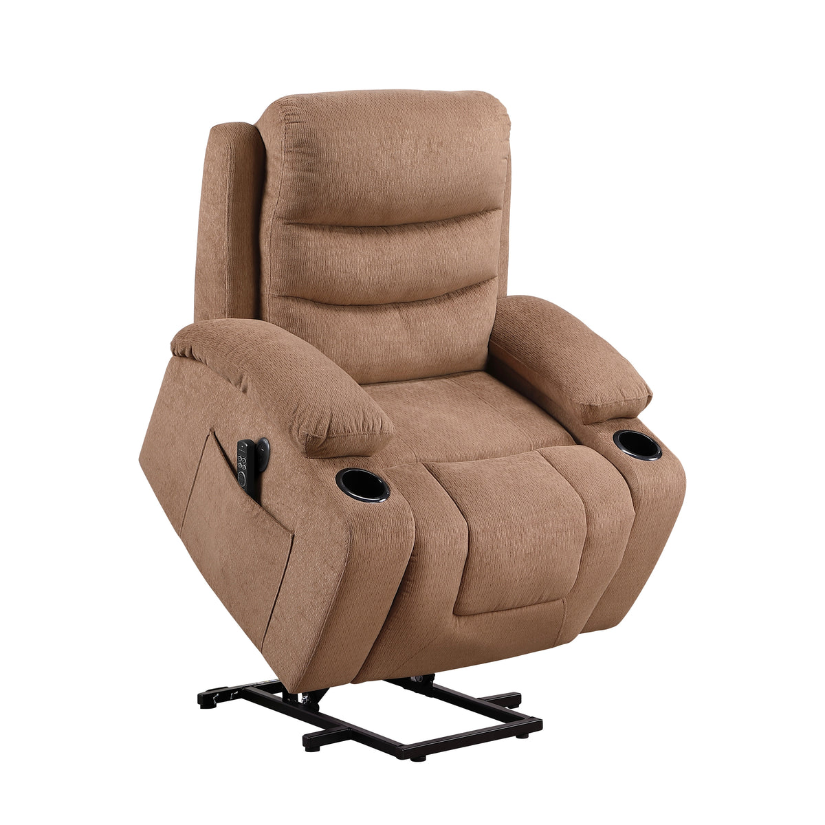 Glendale Brown Microfiber Glider Reclining Chair