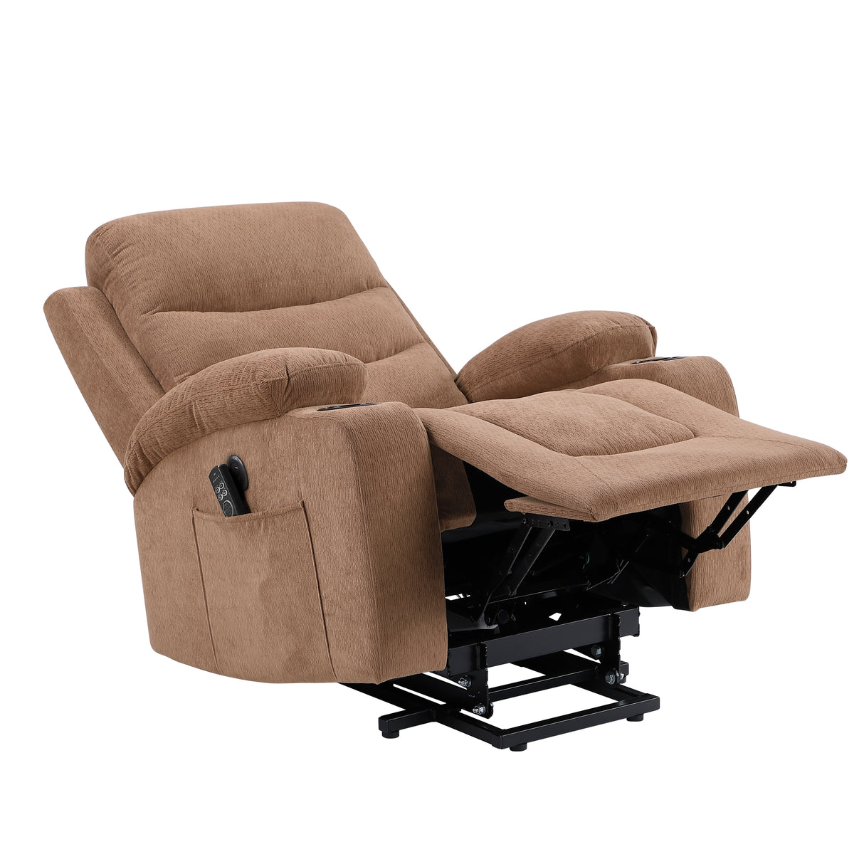Glendale Brown Microfiber Glider Reclining Chair
