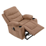 Sereno Brown Power Lift Chair with Massage, Heat, Charging Ports and Cup-holders