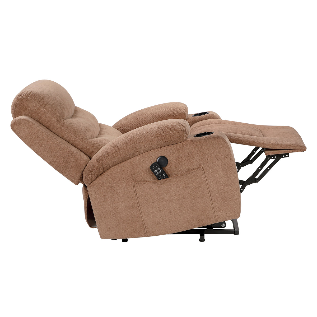 Glendale Brown Microfiber Glider Reclining Chair