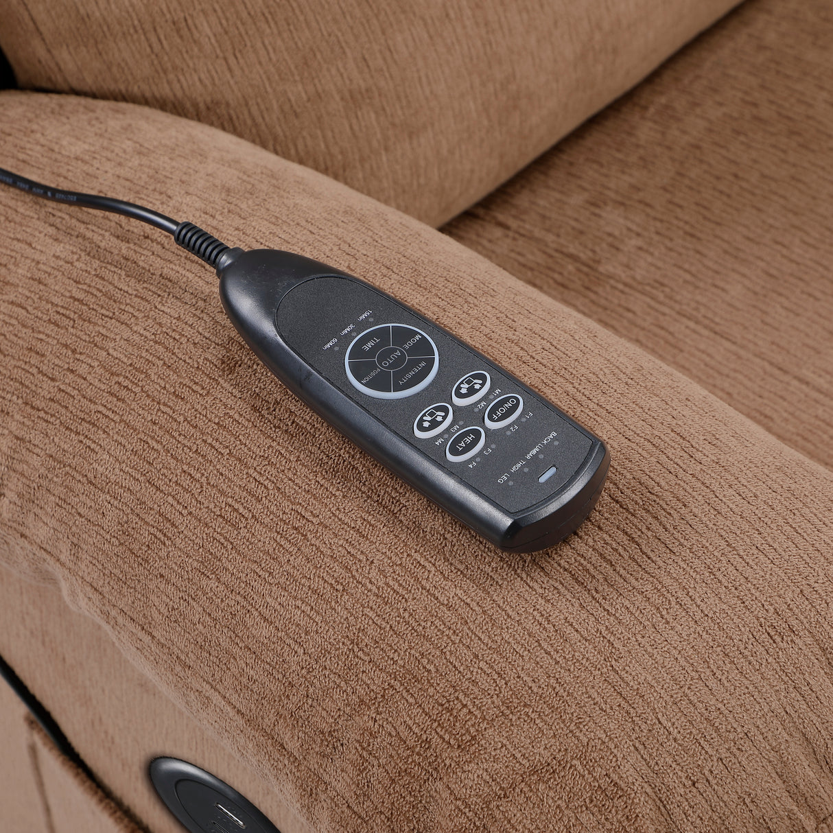 Glendale Brown Microfiber Glider Reclining Chair