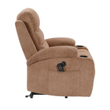 Glendale Brown Microfiber Glider Reclining Chair