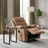 Glendale Brown Microfiber Glider Reclining Chair
