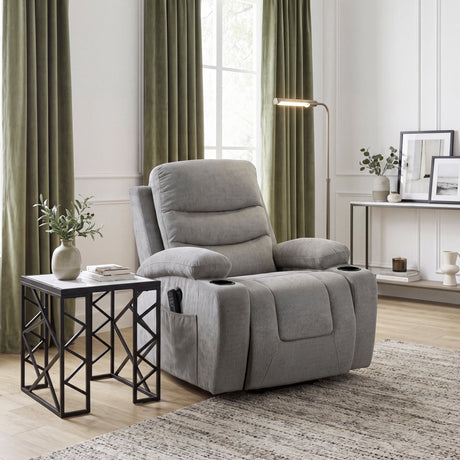 Sereno Brown Power Lift Chair with Massage, Heat, Charging Ports and Cup-holders from Homelegance - Luna Furniture
